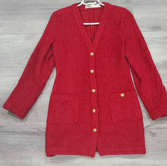 ZARA TEXTURED WEAVE DRESS - Picture 2 of 9